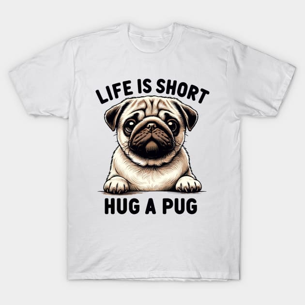 Hug A Pug | Dog Mom Gift T-Shirt by Indigo Lake